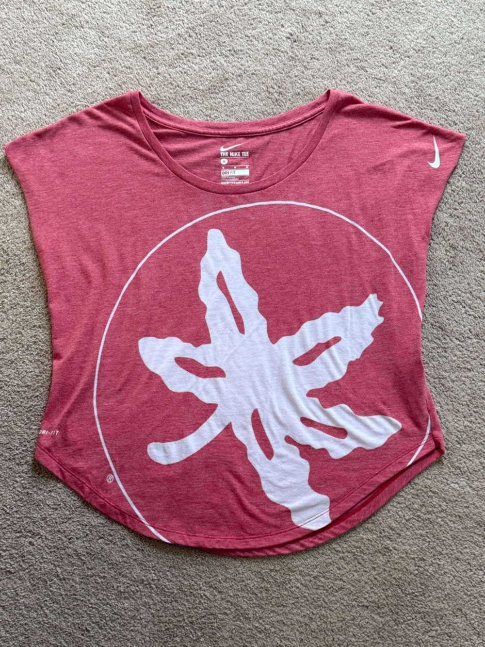 Women’s Oversized Ohio State Buckeyes Nike T-Shirt.  Size medium.